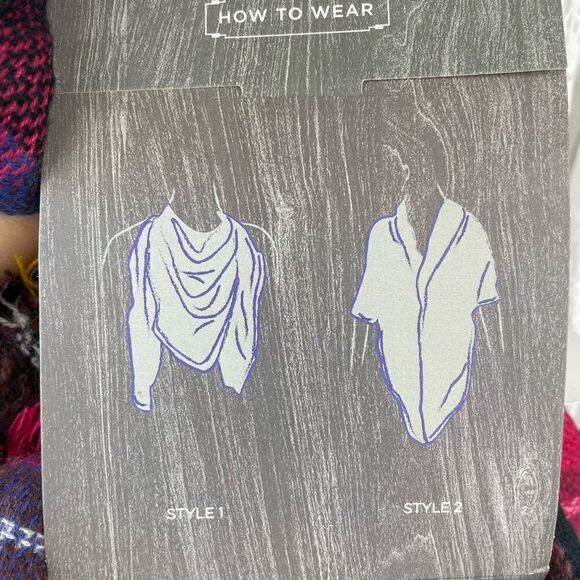 NWT David and Young Square Plaid Scarf - Picture 5 of 6